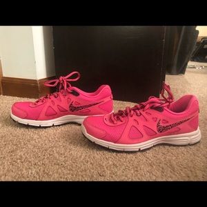 Pink nike sneakers